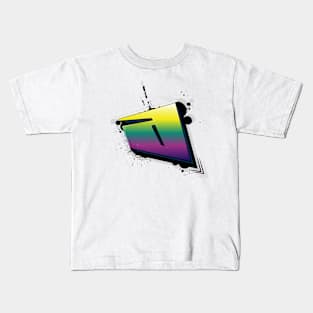 Graffiti Letter A Typography Design Art Kids T-Shirt